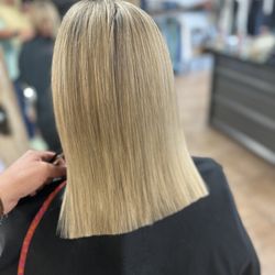 roJo Salon and Boutique - Brazilian Blowout Split End treatment with a nice trim