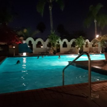 Bahia Resort Hotel - Pool view at night this is it. - San Diego, CA