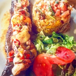 Mar & Tierra Restaurant - Steak and shrimp. Mofungo