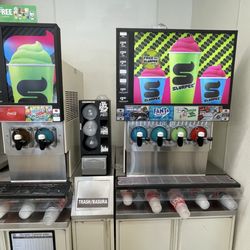 7-Eleven - Slurpee flavors and sizes - lots to choose from.