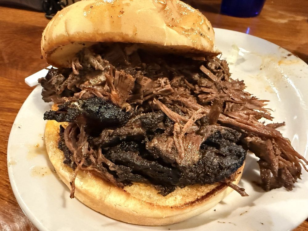 Food from Old Armory BBQ