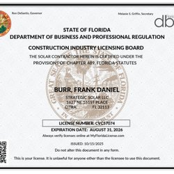 DiGenti Pools Spas and Solar - State Certified Solar License