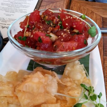 Pacific Catch - Ahi Tuna Poke: One of my favorite appetizers. Both the Ahi Tuna and the wonton chips are amazing. - Seafood Near Me - San Francisco, California Pacific Catch - Ahi Tuna Poke: One of my favorite appetizers. Both the Ahi Tuna and the wonton chips are amazing. - Seafood Near Me - San Francisco, California