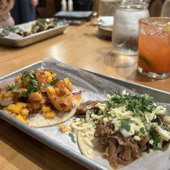 Milwalky Taco - firecracker shrimp taco and brisket taco - Mexican Near Me - Libertyville, Illinois Milwalky Taco - firecracker shrimp taco and brisket taco - Mexican Near Me - Libertyville, Illinois