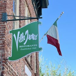 Villa Tronco Italian Restaurant - Road Sign