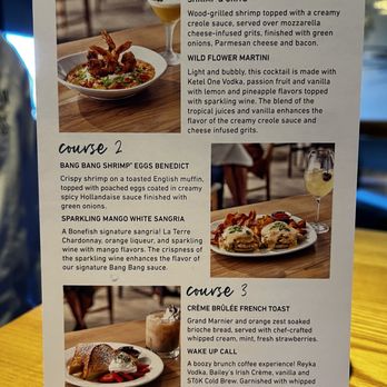 Bonefish Grill - The prefix brunch menu - Seafood Near Me - Brandon, Florida