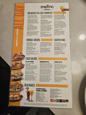 Menu photo 2 Metro Diner Aiken, SC