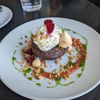 The Pure and Proper - Flourless black forest torte - New American Near Me - Black Mountain, North Carolina The Pure and Proper - Flourless black forest torte - New American Near Me - Black Mountain, North Carolina