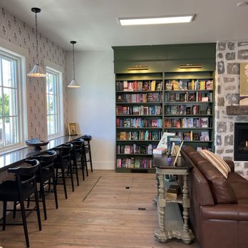 Folklore Bookshop - Bar Area, Mystery Section - Bookstores Near Me - Midway, Utah