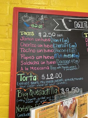 Menu photo 4 El Ta-Cotorro Norteño Houston, TX