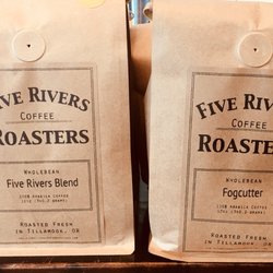 Wheeler Treasures - We have Five River Roasters coffee on tap and on our shelves, for quick purchase & saving you the 30 minute drive to Tillamook.