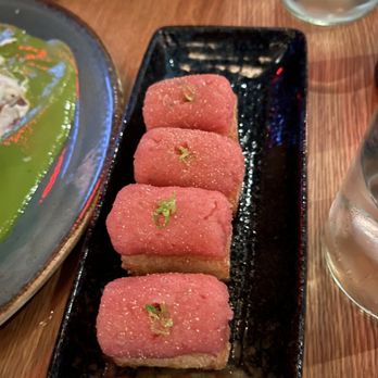 KYU - tuna crispy rice - Asian Fusion Near Me - New York, New York KYU - tuna crispy rice - Asian Fusion Near Me - New York, New York