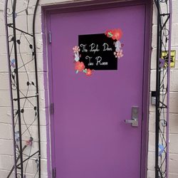 The Purple Door Tea Room - Enter through back.