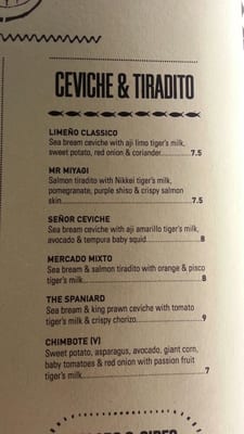 Menu photo 6 Señor Ceviche London, XGL Menu photo 6 Señor Ceviche London, XGL