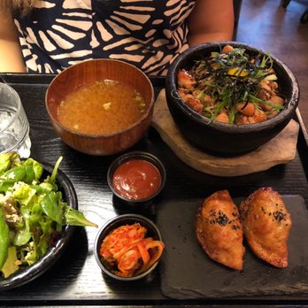 Barn Joo 35 - Chicken hot stone bibimbap platter - Korean Near Me - New York, New York