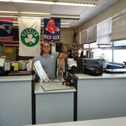 U. S. Postal Service - Customer service counter manned by 'Patriot Paul'.