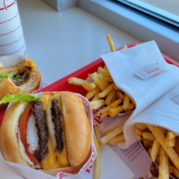 In-N-Out Burger - Cheeseburger and double cheeseburger meals. - Burgers Near Me - Fort Worth, Texas