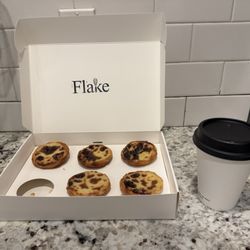 Flake Bakery - Pastel de Nata x 6 Cappuccino