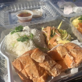 A&J Seafood Shack - crispy salmon - Seafood Near Me - Long Beach, California