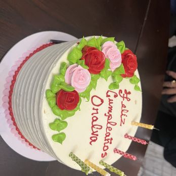 Freed's Bakery - The beautiful cake that we were able to get day of. It already had the flowers and we just had them add the message! - Bakeries Near Me - Las Vegas, Nevada Freed's Bakery - The beautiful cake that we were able to get day of. It already had the flowers and we just had them add the message! - Bakeries Near Me - Las Vegas, Nevada