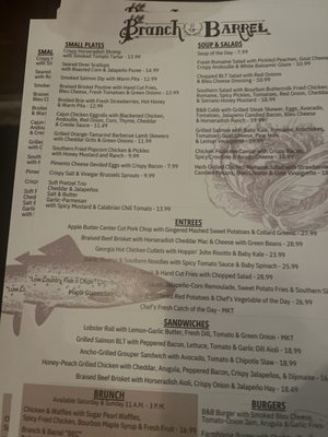 Menu photo 1 Branch and Barrel Alpharetta, GA
