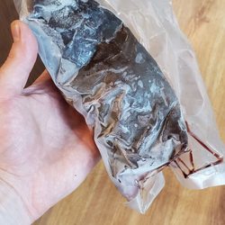 Brother's Custom Processing - Proof they stole our meat - this cow tongue is 1/3 the size of the cow tongues we get back from cows that size