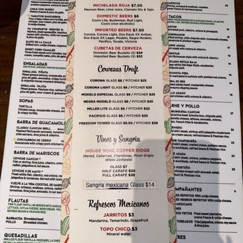 Cancun Grill Doral - Drink menu - Mexican Near Me - Doral, Florida Cancun Grill Doral - Drink menu - Mexican Near Me - Doral, Florida