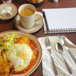 Village Inn - Enchiladas with eggs