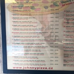 Johnny Pizza - Menu 1/2