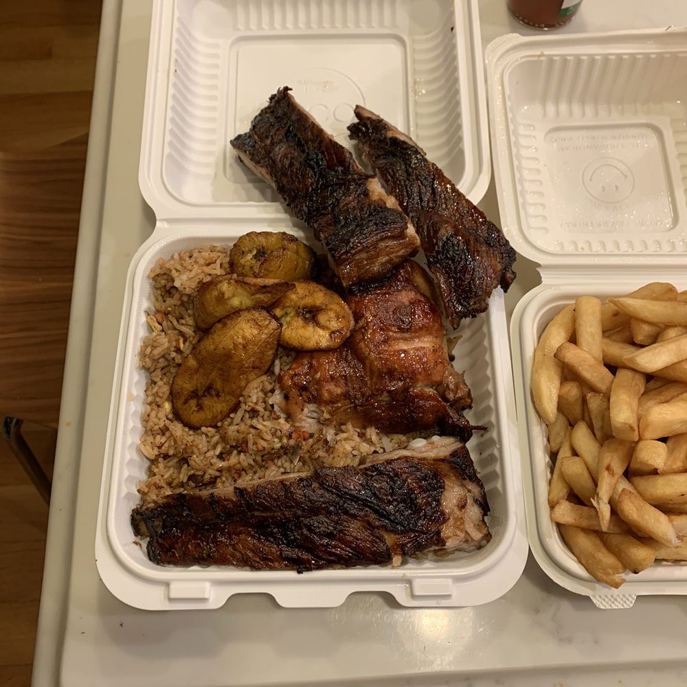 Caravan Chicken - Ribs and Chicken over fried rice combo - Latin American Near Me - Astoria, New York