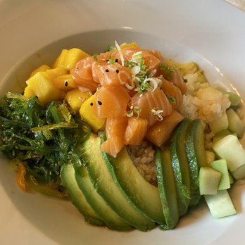 Sushi 99 - Poke bowl with salmon, avocado, mango, white rice and seaweed salad - Sushi Bars Near Me - Port Orange, Florida Sushi 99 - Poke bowl with salmon, avocado, mango, white rice and seaweed salad - Sushi Bars Near Me - Port Orange, Florida