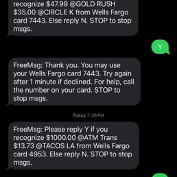 So I went to get some food and the next day I was charged or scammed they try to scam me for $1000. Don't use your card use cash only. So I went to get some food and the next day I was charged or scammed they try to scam me for $1000. Don't use your card use cash only.
