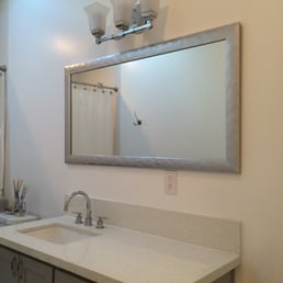 George had our 2 custom bathroom mirrors installed in less than an hour. They look great and we're super happy with them!