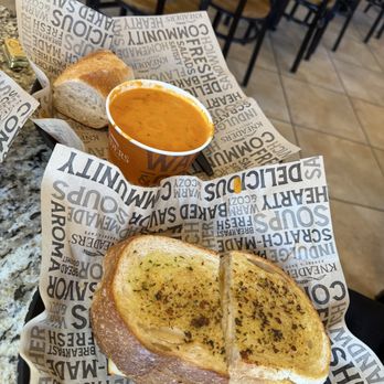 Kneaders Bakery & Cafe - Whole Triple Double Cheese Melt and a bowl of creamy tomato soup - Cafes Near Me - Gilbert, Arizona Kneaders Bakery & Cafe - Whole Triple Double Cheese Melt and a bowl of creamy tomato soup - Cafes Near Me - Gilbert, Arizona
