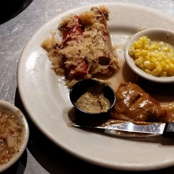 Rathskeller Bistro - So freaking good! German Sampler Plate Sauerkraut German Potato Salad Corn - New American Near Me - Fredericksburg, Texas Rathskeller Bistro - So freaking good! German Sampler Plate Sauerkraut German Potato Salad Corn - New American Near Me - Fredericksburg, Texas