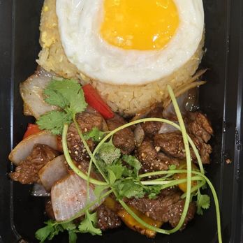 Tai Tea x The V Kitchen - Shaken beef and fried rice - Vietnamese Near Me - Anaheim, California