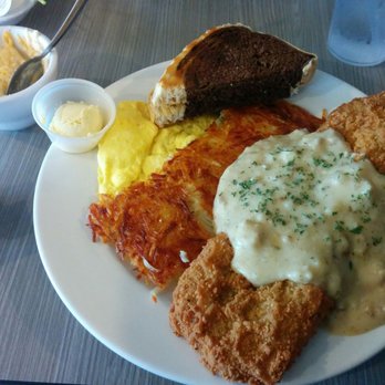 Pacific Southern - Country fried steak on a large plate. - Southern Near Me - Tacoma, Washington Pacific Southern - Country fried steak on a large plate. - Southern Near Me - Tacoma, Washington