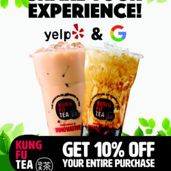 Kung Fu Tea - Enjoy 10% off your drink!
