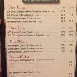 Le Clos du Périgord - Fall menu
