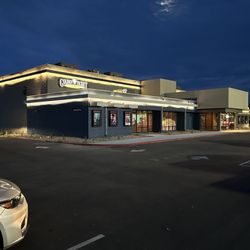 Golden Ticket Cinemas Hastings 3 - Exterior at night. Really nice lighting.