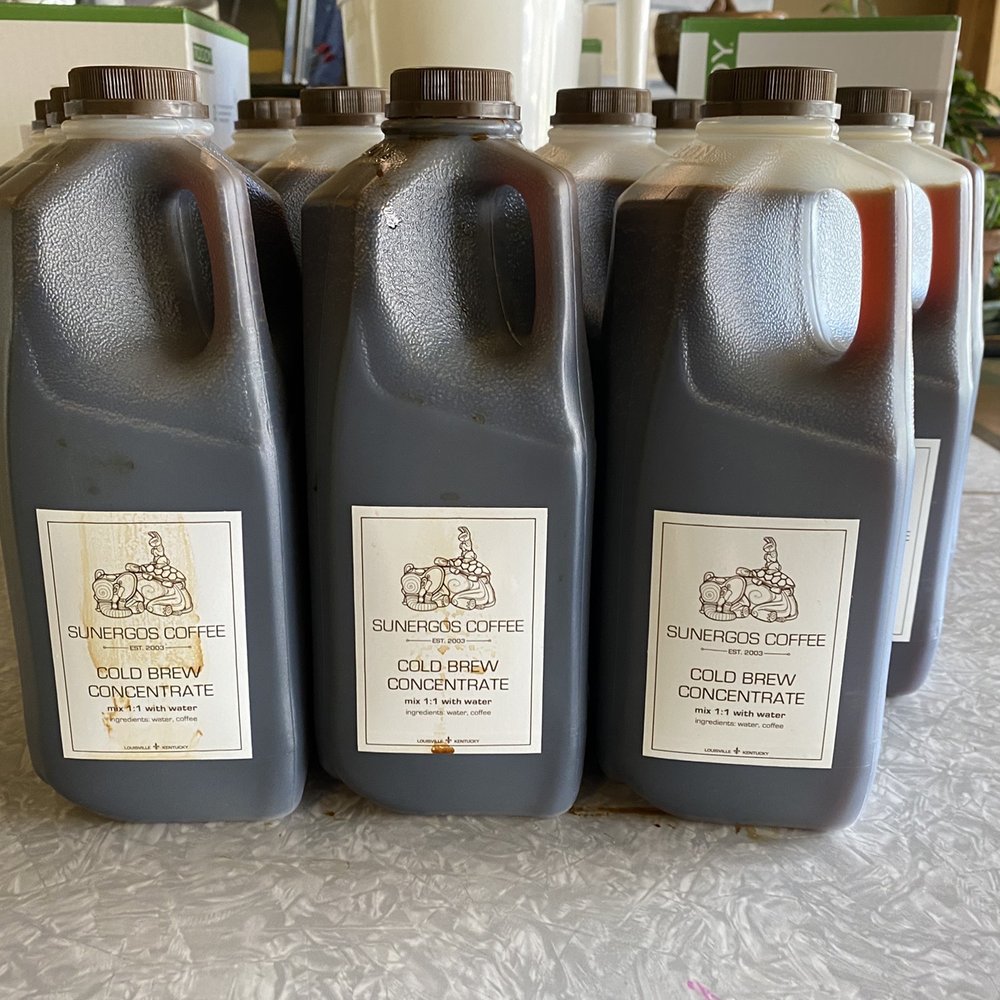 Sunergos Coffee - Cold brew concentrate - shelf stable until opened! - Coffee & Tea Near Me - Louisville, Kentucky Sunergos Coffee - Cold brew concentrate - shelf stable until opened! - Coffee & Tea Near Me - Louisville, Kentucky