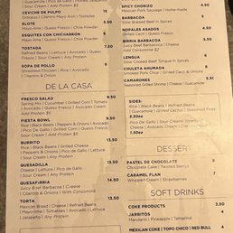 Menu Menu