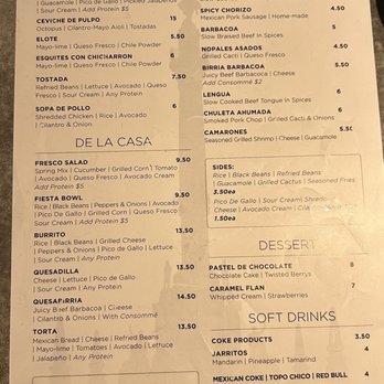 La Santa Tacos & Bar - Menu - Desserts Near Me - Atlanta, Georgia La Santa Tacos & Bar - Menu - Desserts Near Me - Atlanta, Georgia