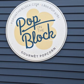 Pop On The Block - a sign for pop on the block - Popcorn Shops Near Me - Stonington, Connecticut Pop On The Block - a sign for pop on the block - Popcorn Shops Near Me - Stonington, Connecticut