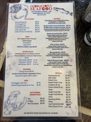 Menu photo 4 Georgetown Seafood Washington, DC, DC
