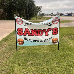 Sandy's Soda Fountain Burgers & More - Sign