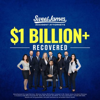 Sweet James Accident Attorneys - Sweet James Accident Attorneys has recovered $1 billion+ for injury clients over 25+ years. Meet the team that fights for you. - Personal Injury Law Near Me - Roswell, Georgia Sweet James Accident Attorneys - Sweet James Accident Attorneys has recovered $1 billion+ for injury clients over 25+ years. Meet the team that fights for you. - Personal Injury Law Near Me - Roswell, Georgia