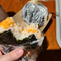 Sunrise Mart - Mentai Mayo, Spicy Tuna onigiri.