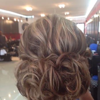 Highlights Unisex Nail & Spa - Simple up-do Gertrudis did on me. I got my highlights touched up that day as well. - Hair Salons Near Me - Corona, New York Highlights Unisex Nail & Spa - Simple up-do Gertrudis did on me. I got my highlights touched up that day as well. - Hair Salons Near Me - Corona, New York