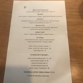 Plant - Dessert menu - Vegan Near Me - Asheville, North Carolina